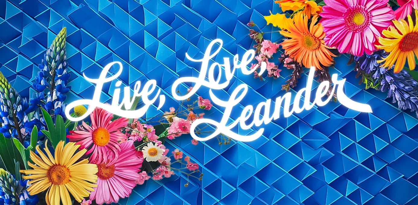 live love leaders logo on a blue background at The  Powell